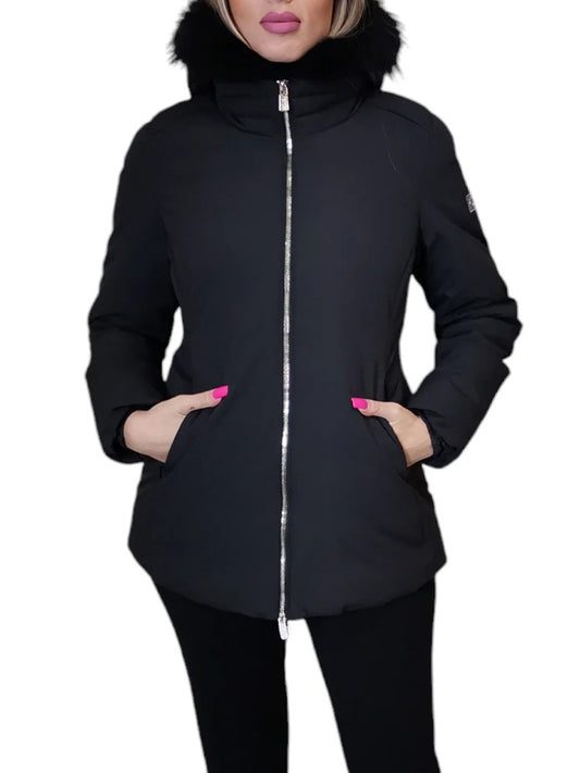 YES ZEE Cappotto Donna Nero