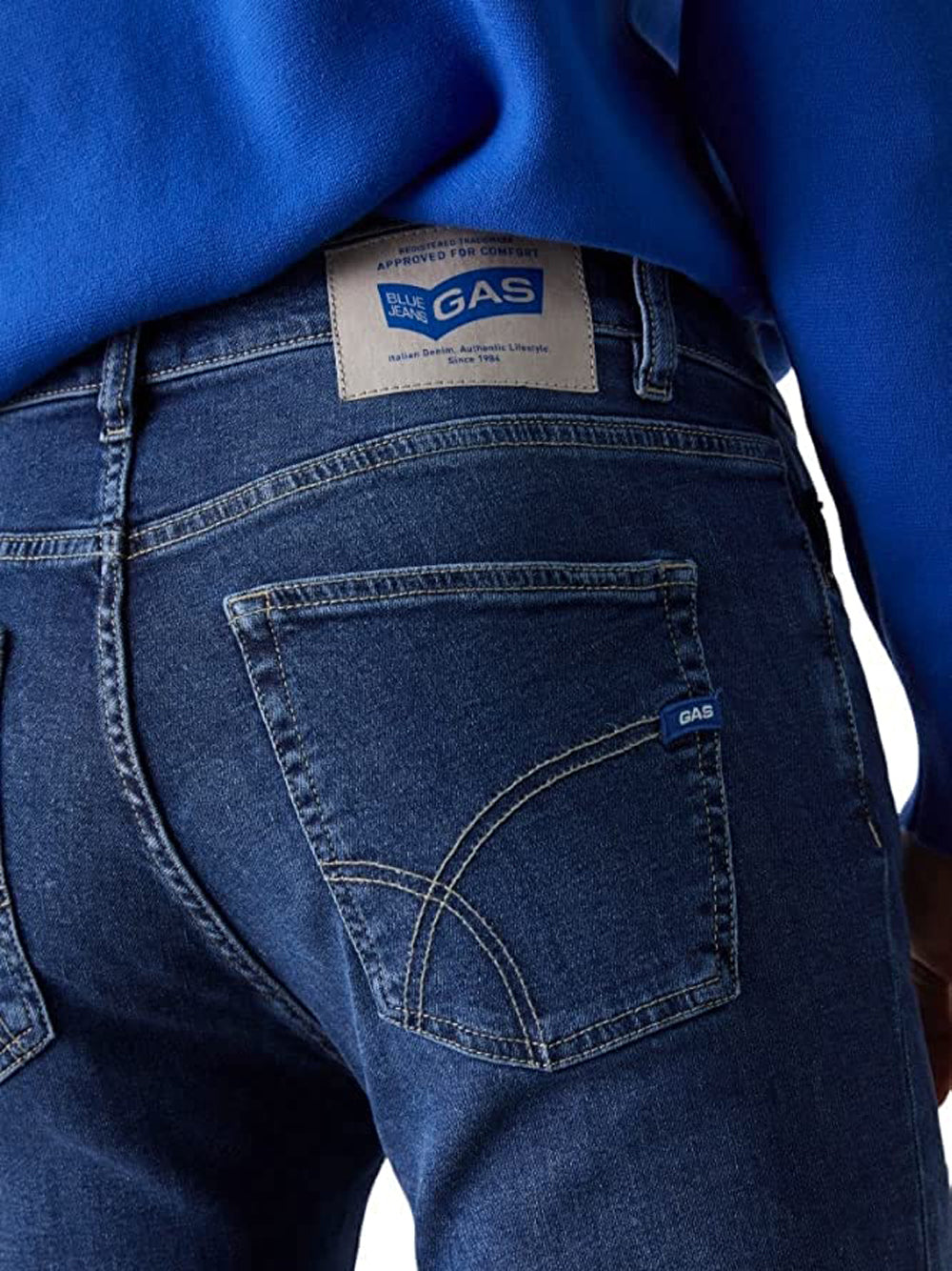 Jeans Regular Uomo Blu