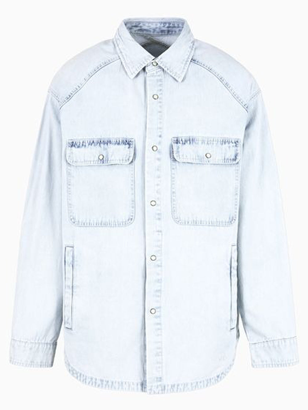 Camicia Casual Uomo Blu