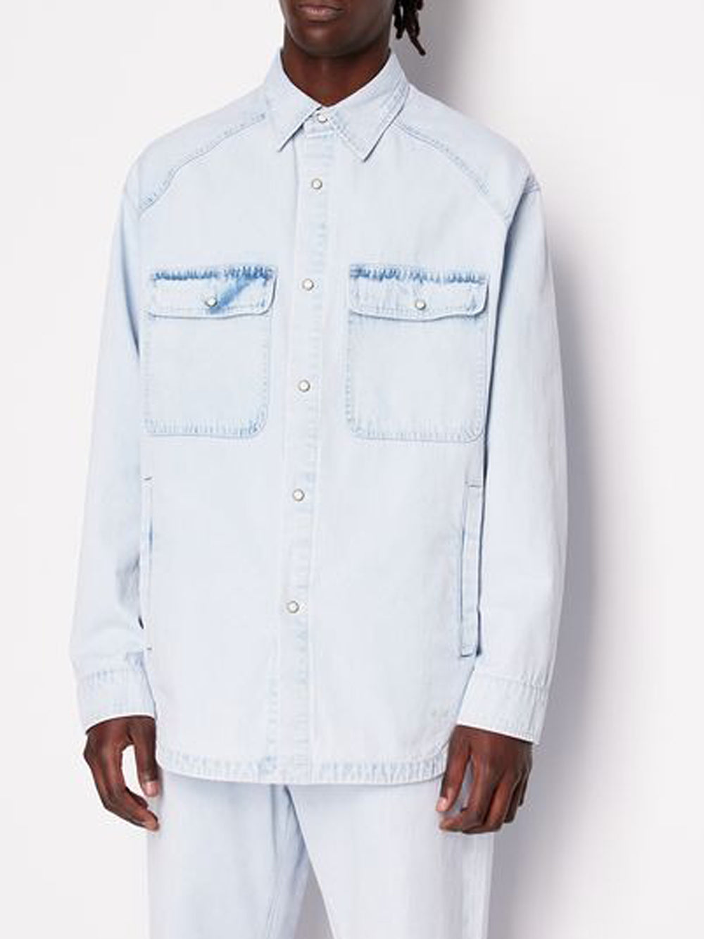 Camicia Casual Uomo Blu