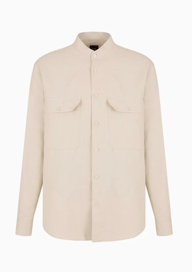 Camicia Uomo 3DZCF7 Beige