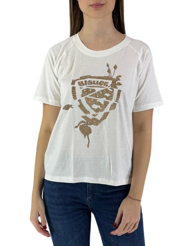 T-shirt Donna 24SBLDH02331006841 Bianco