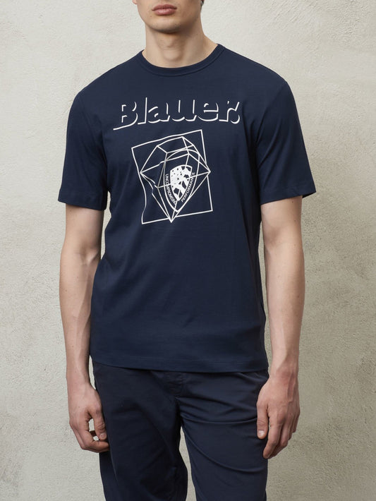 T-shirt Uomo 24SBLUH02149004547 Blu