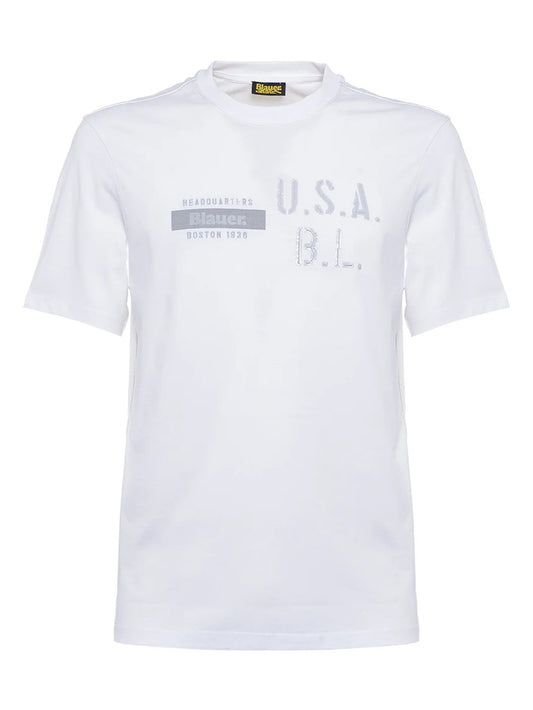 T-shirt Uomo 24SBLUH02327006842 Bianco