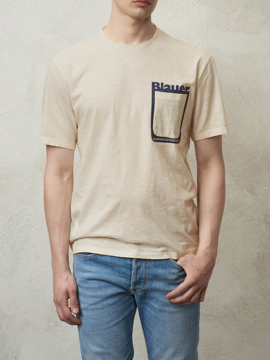 T-shirt Uomo 24SBLUH02344006890 Beige