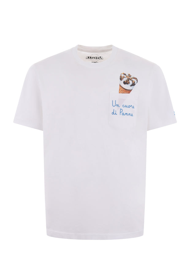 T-shirt Uomo AUS0001 Bianco