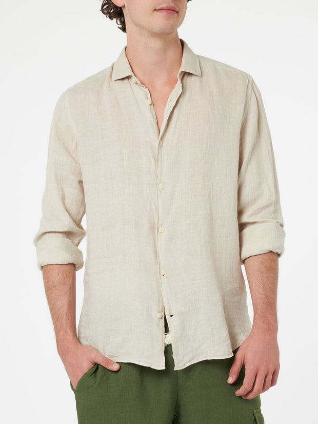 Camicia Uomo PAMP001 Beige