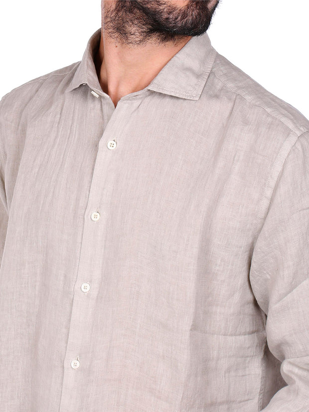 Camicia Uomo 23206 Beige