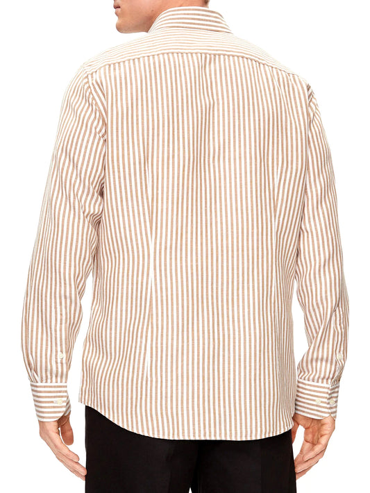 Camicia Casual Uomo Beige