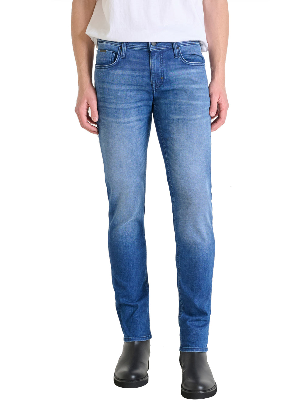 Jeans Slim Uomo Ozzy Tapered Fit Blu
