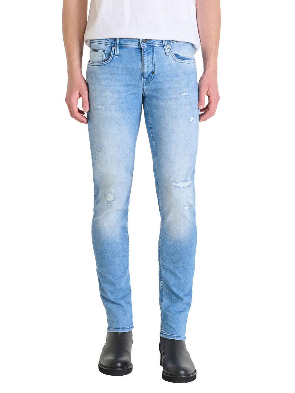 Jeans Slim Uomo Ozzy Tapered Fit Blu