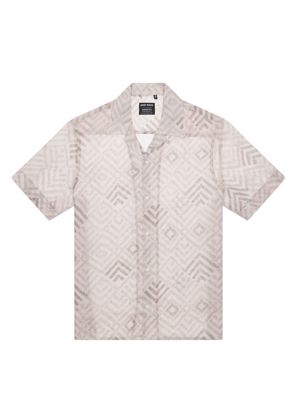 Camicia Uomo Honolulu Regular Straight Fit Beige
