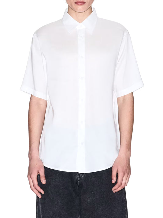 Camicia Maniche Corte Uomo Bianco