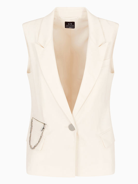 Gilet Donna Beige