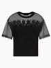 donna armani exchange t shirt donna xw000516 nero xw000516 651901