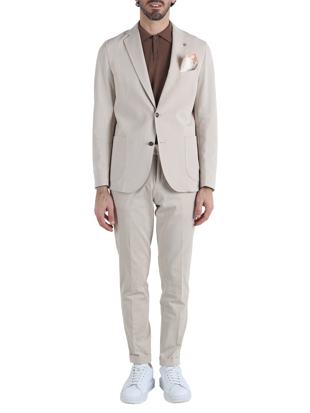 Abito Casual Uomo Beige