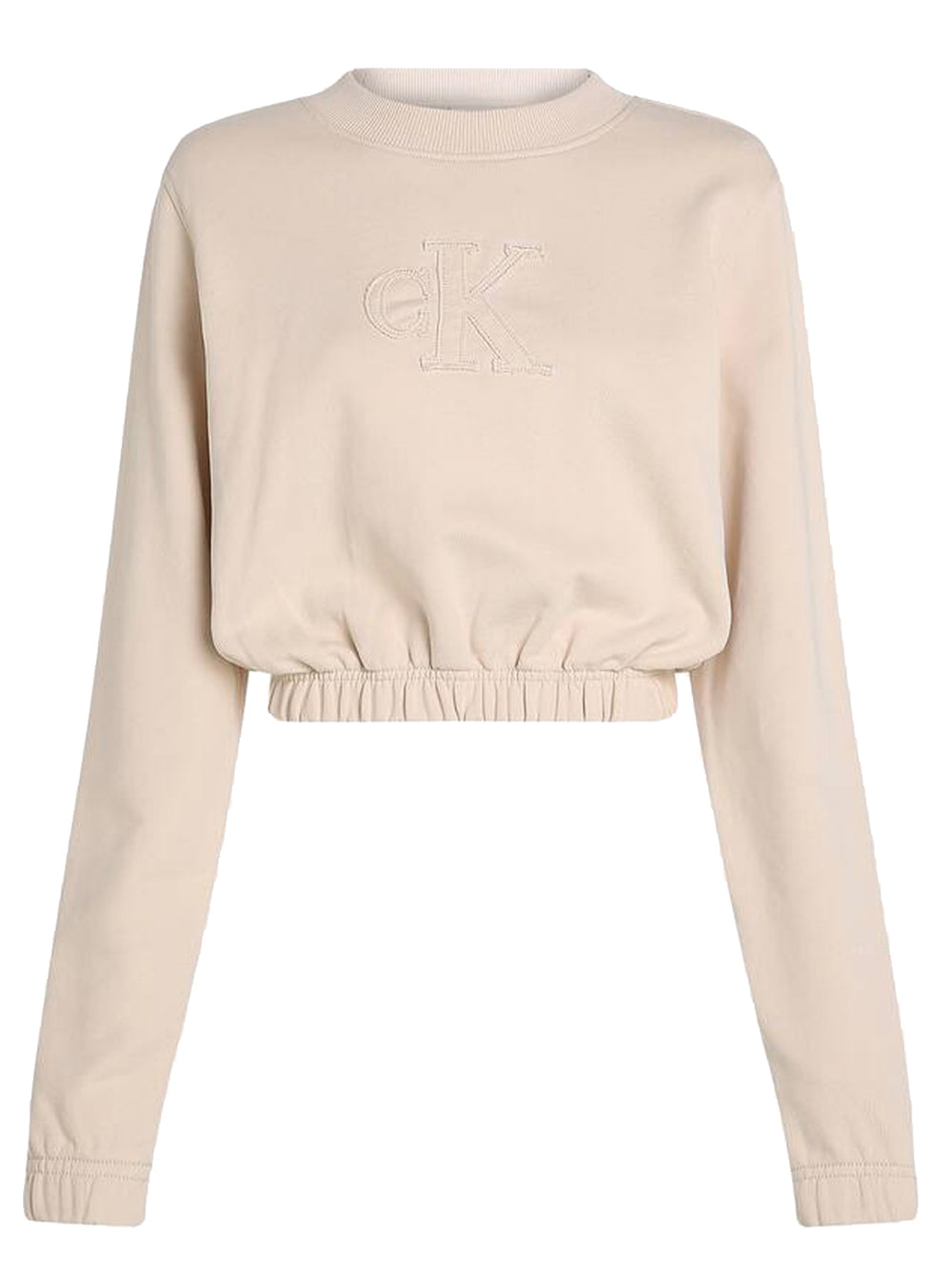 Calvin Klein Felpa Girocollo Donna J20J225363 Beige