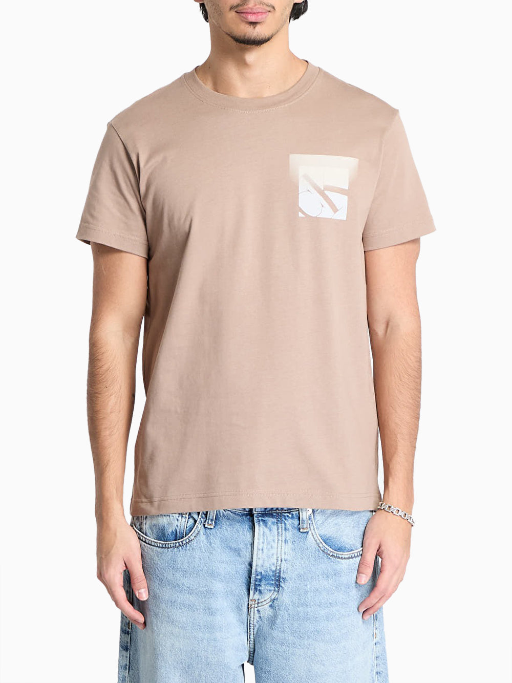 T-shirt Uomo Monogram Beige