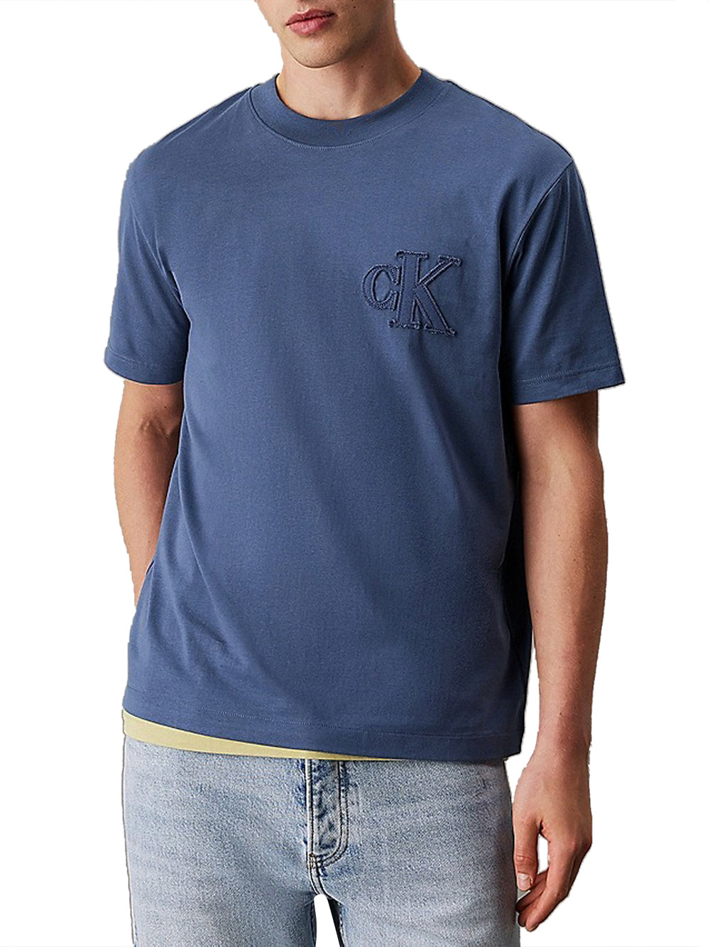 Calvin Klein T-shirt Uomo J30J327494 Blu