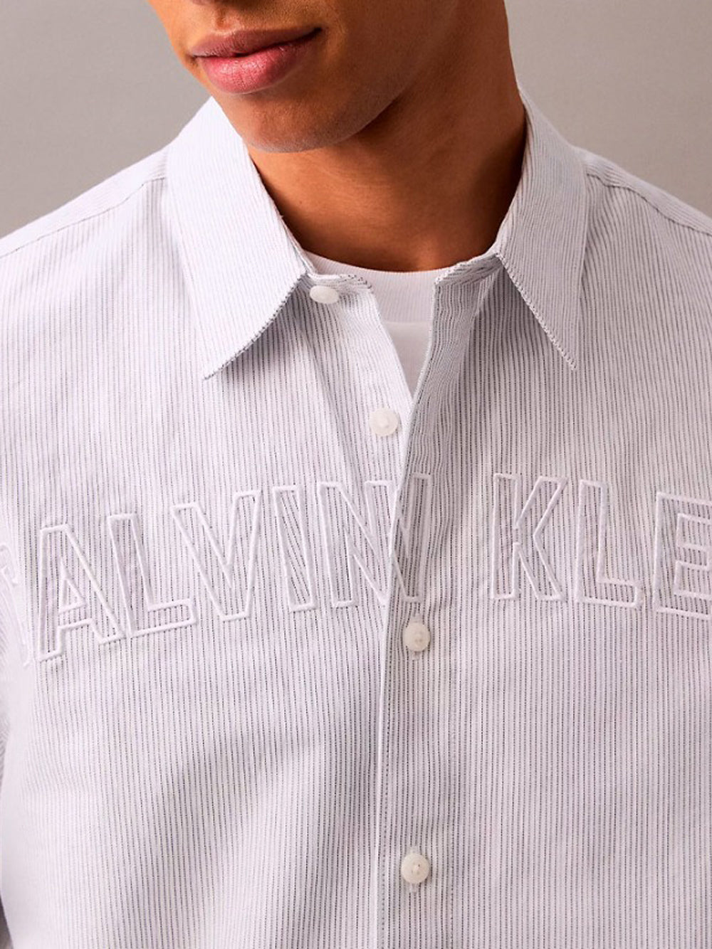 Camicia Casual Uomo Grigio