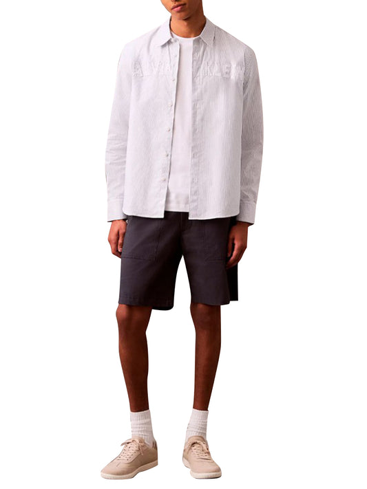 Camicia Casual Uomo Grigio