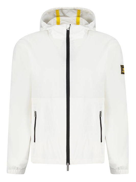 Giacca Leggera Unisex Hooded Windbreaker Bianco