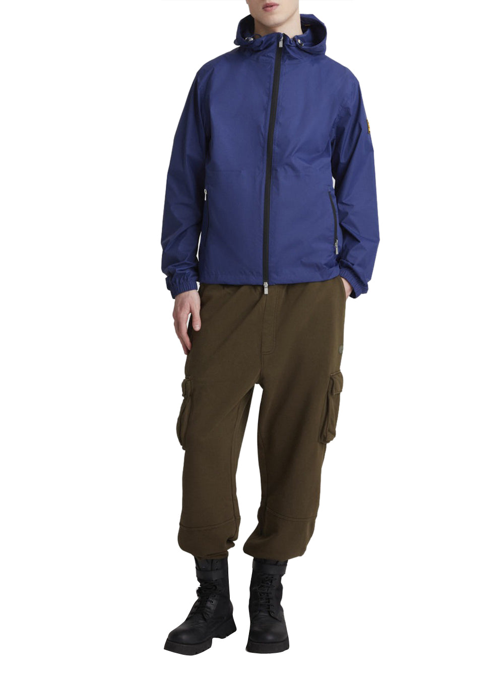 Giacca Leggera Unisex Hooded Windbreaker Blu