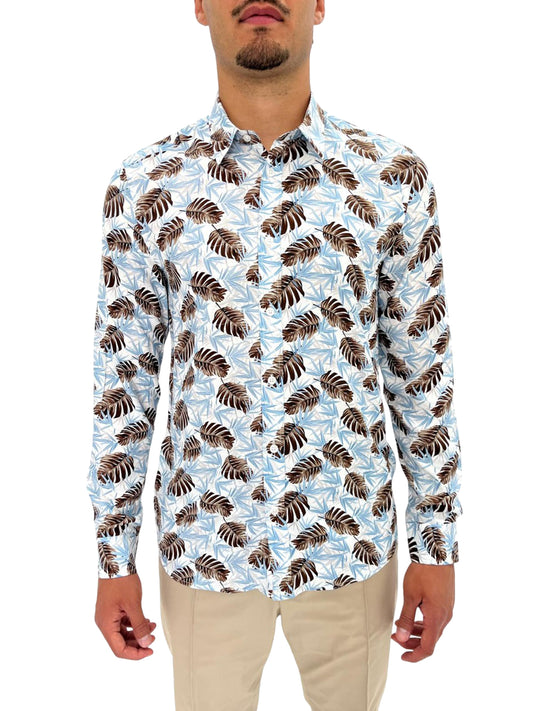 Camicia Casual Uomo Bianco