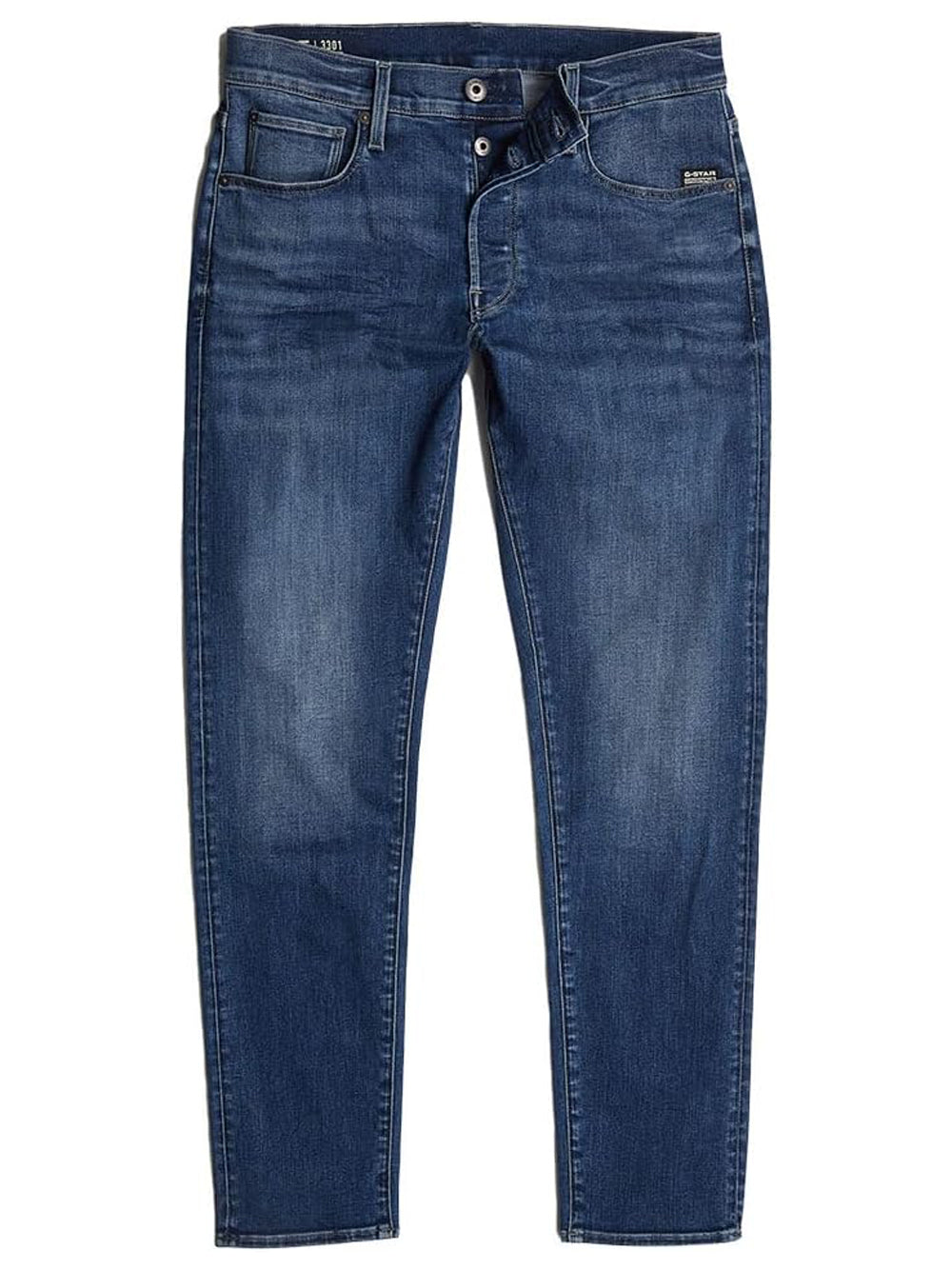 G-Star Jeans Uomo 3301 Slim Blu
