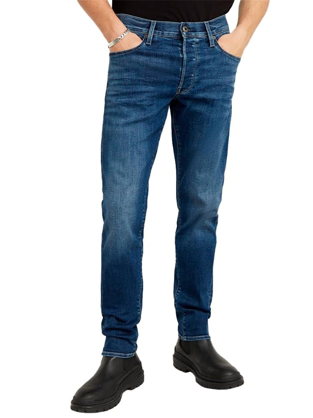 G-Star Jeans Uomo 3301 Slim Blu