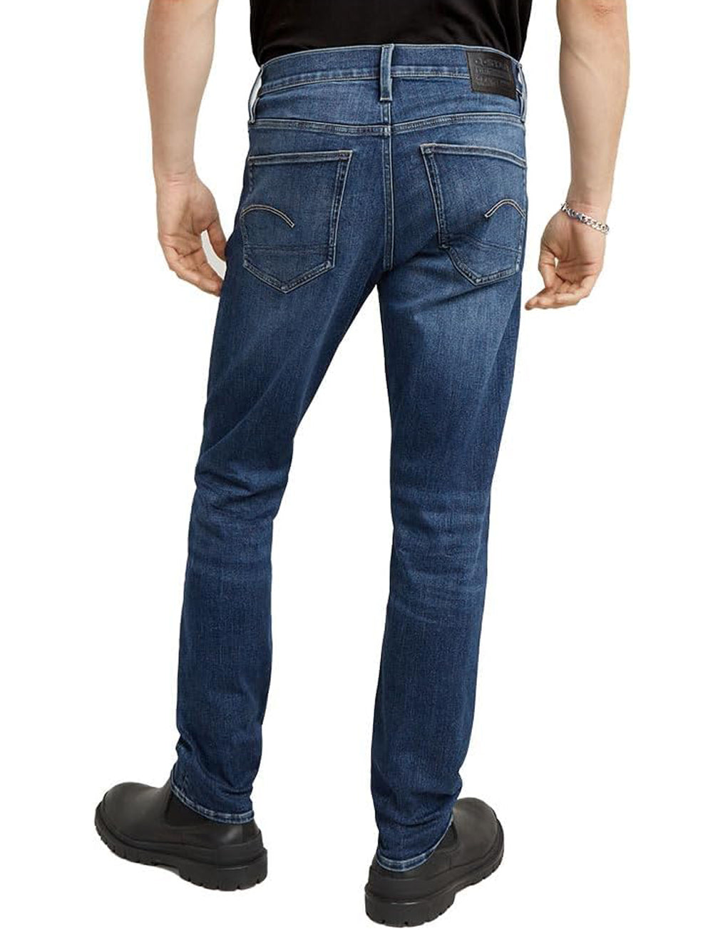 G-Star Jeans Uomo 3301 Slim Blu