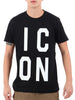 icon t shirt uomo nero 5883381