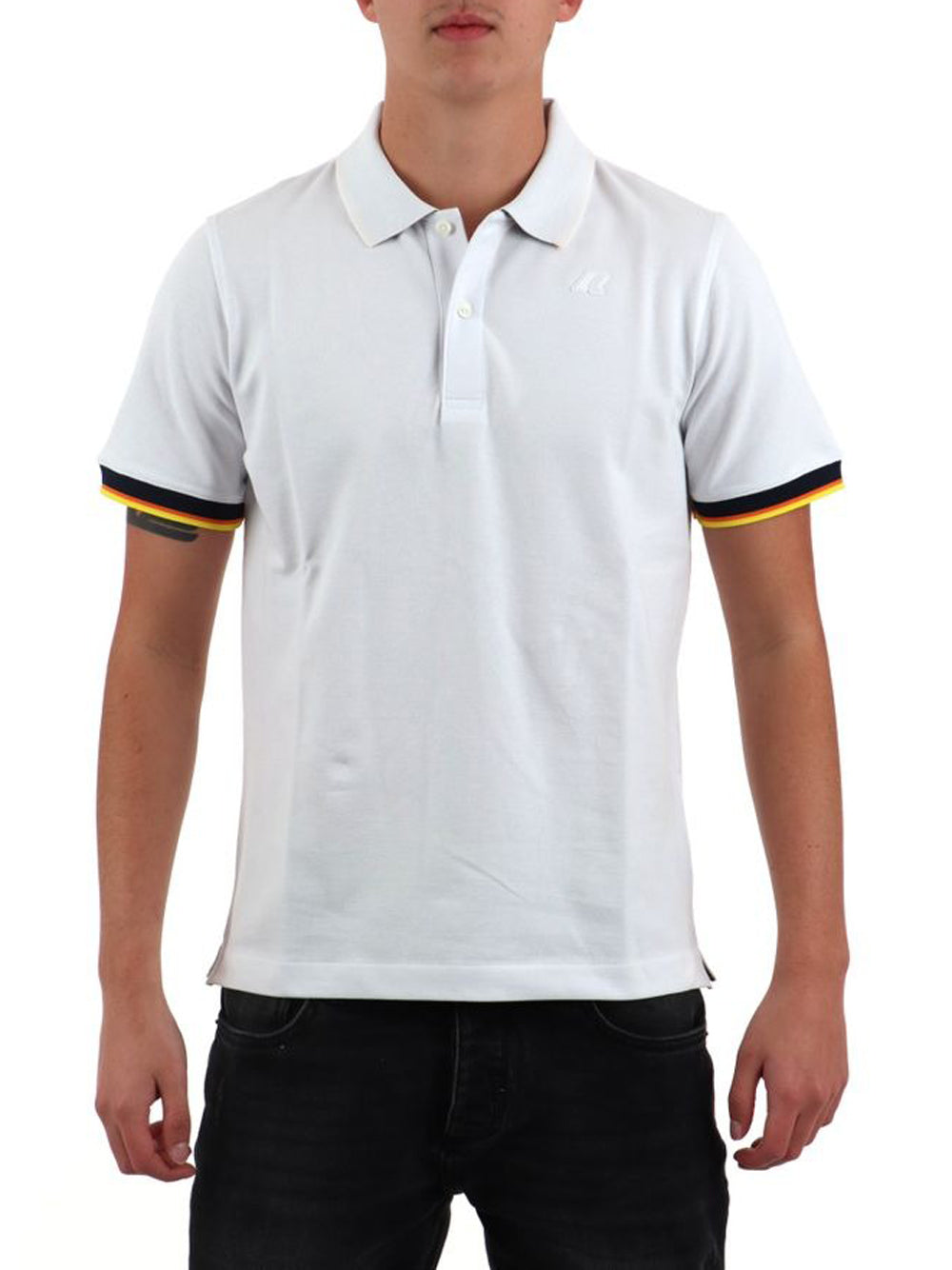 K-way Polo Uomo Vincent Pique Bianco