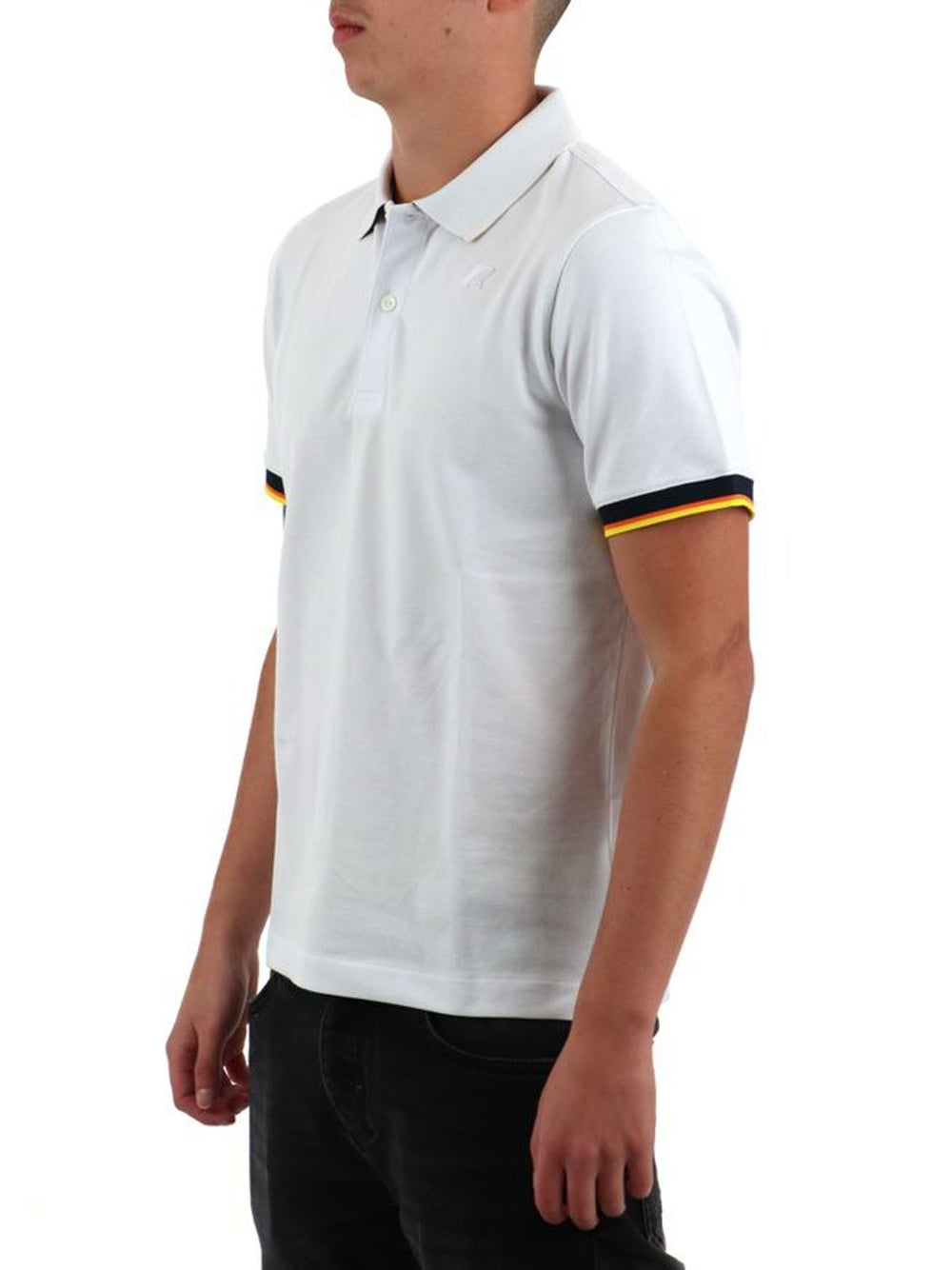 K-way Polo Uomo Vincent Pique Bianco