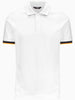 k way polo uomo vincent pique bianco 9369850