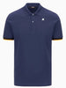 k way polo uomo vincent pique blu 5749563