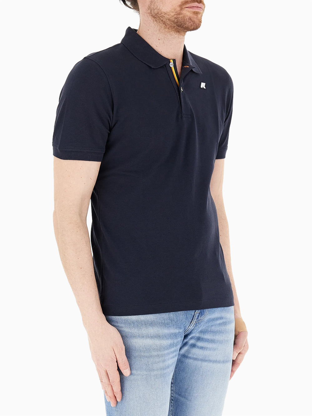 K-way Polo Uomo Vinnie Pique Blu