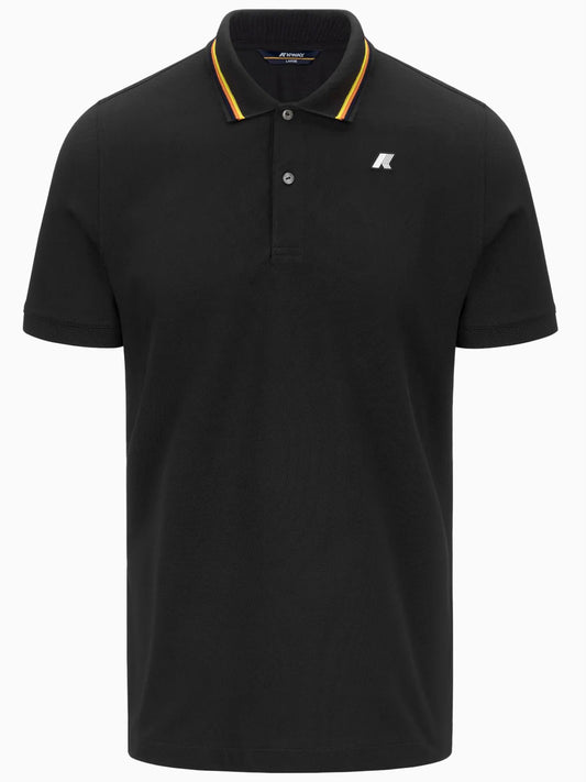 K-way Polo Uomo Jud Pique Nero