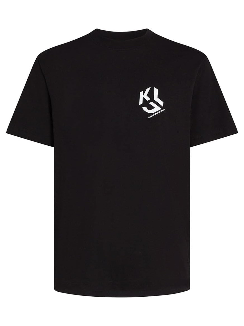 Karl Lagerfeld T-shirt Uomo Reg Monogram Nero