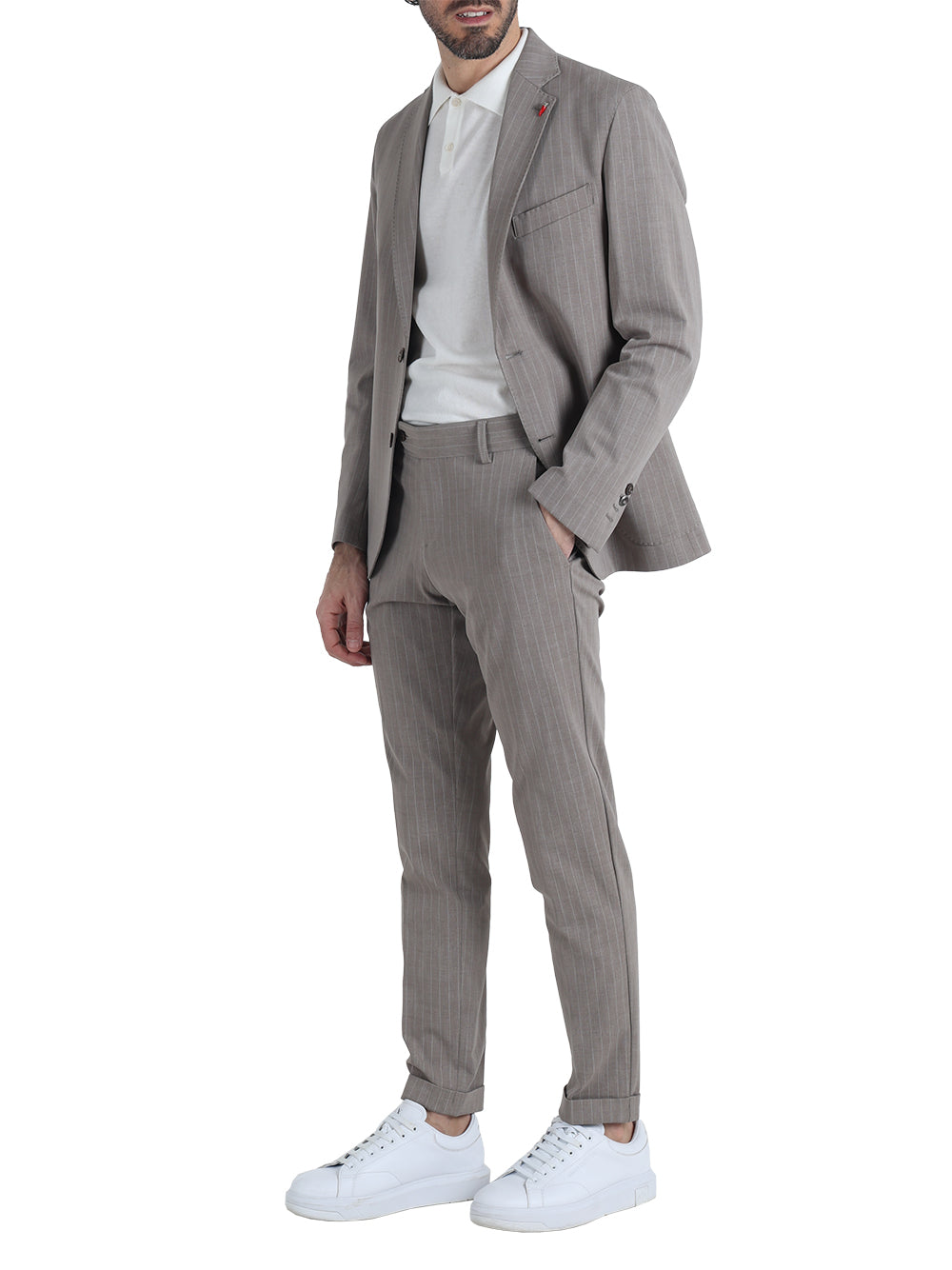 Abito Casual Uomo Beige