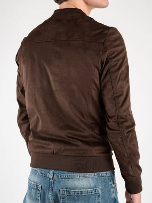 Over-D Giacca in Pelle Uomo OC1S2S5J07 Marrone