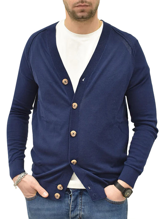 Over-D Cardigan Uomo OC1S2S5M08 Blu
