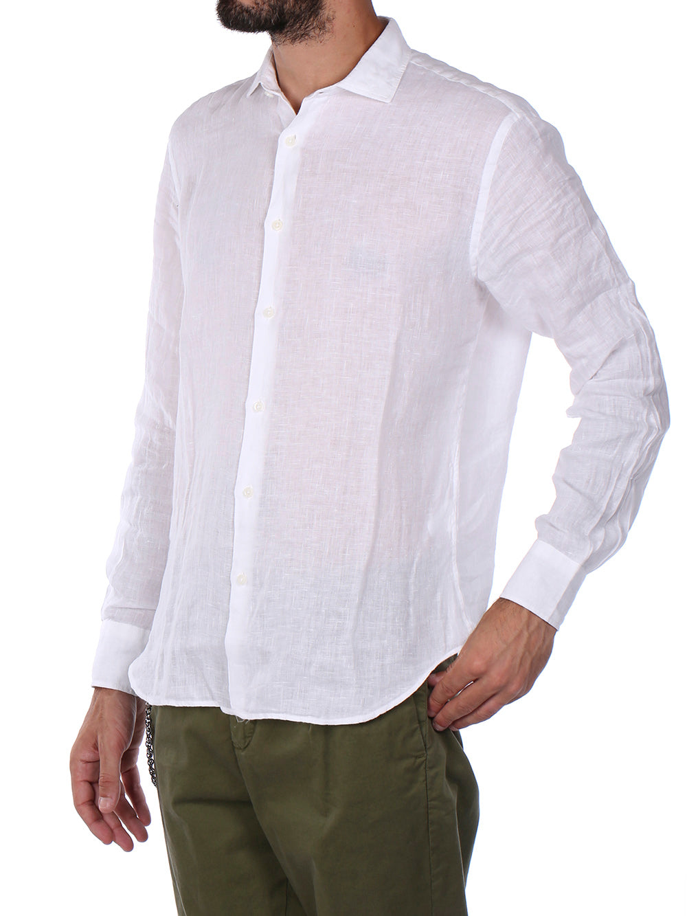 Savile Row Camicia Casual Uomo 25206 Bianco