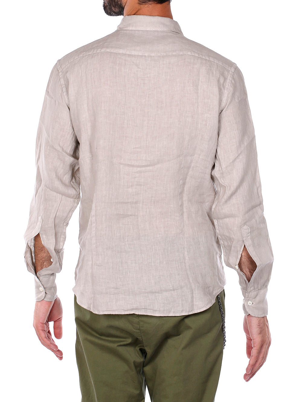 Savile Row Camicia Casual Uomo 25206 Beige