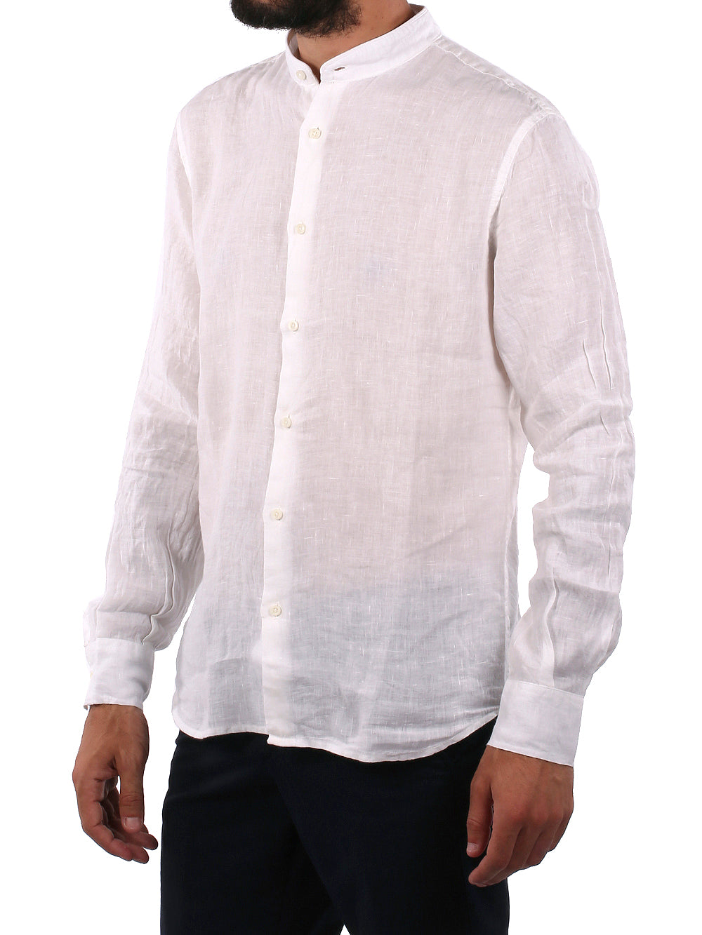 Camicia Casual Uomo coreana m/l Bianco