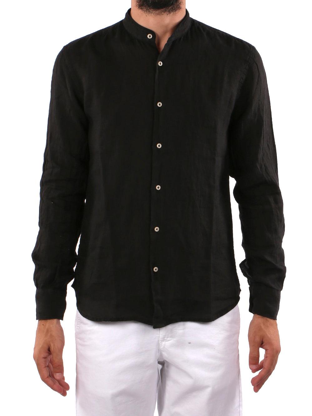 Savile Row Camicia Casual Uomo 25209 Nero