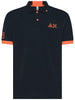 sun68 polo uomo logo fluo blu 5786627