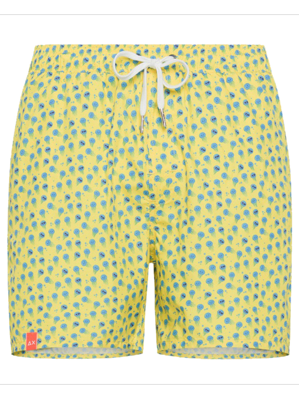 Shorts Mare Uomo Tie Pattern Giallo