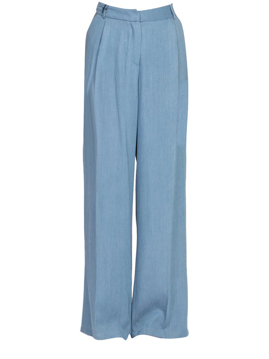 Pantalone Casual Donna Azzurro