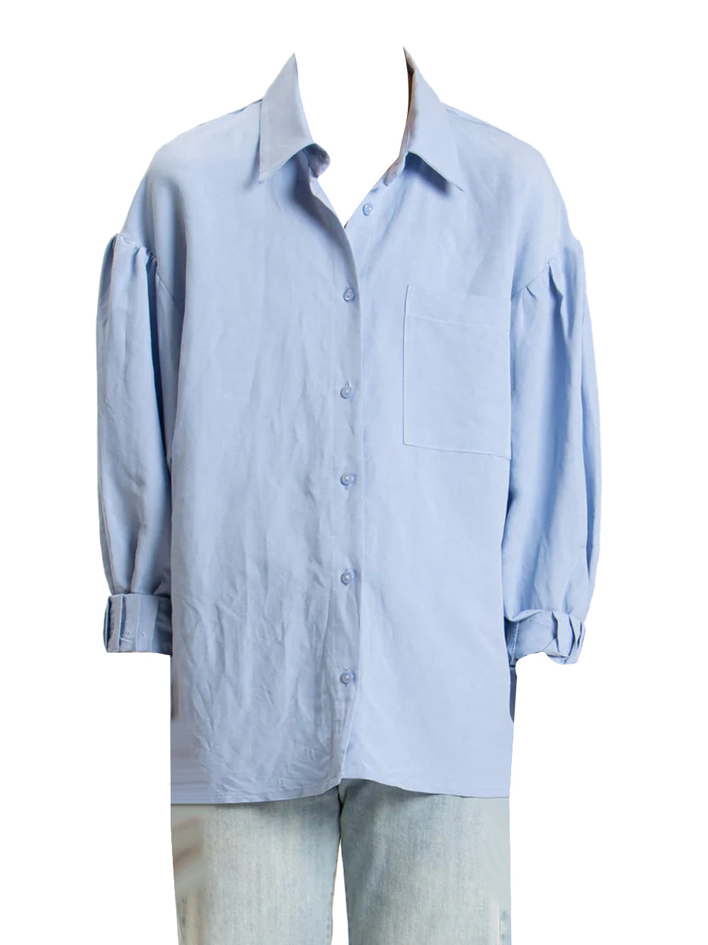 Camicia Casual Donna Blu